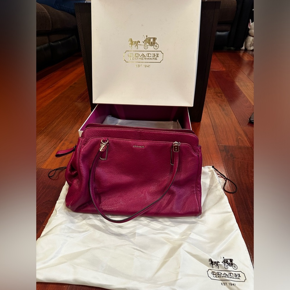 Authentic Coach Madison 25161 Kimberly Leather Satchel